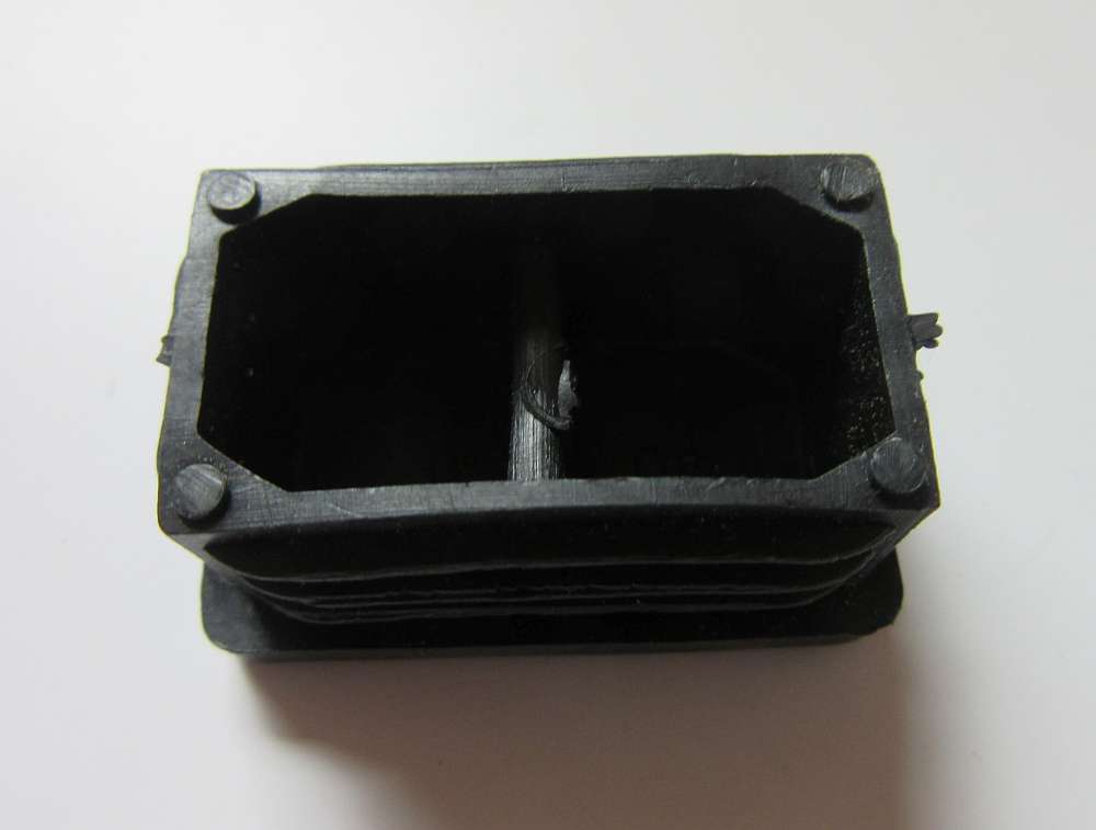 Abdeckkappen Schwarz 40 x 25mm Fußkappen Endkappen Gleiter PE Lamellenstopfen