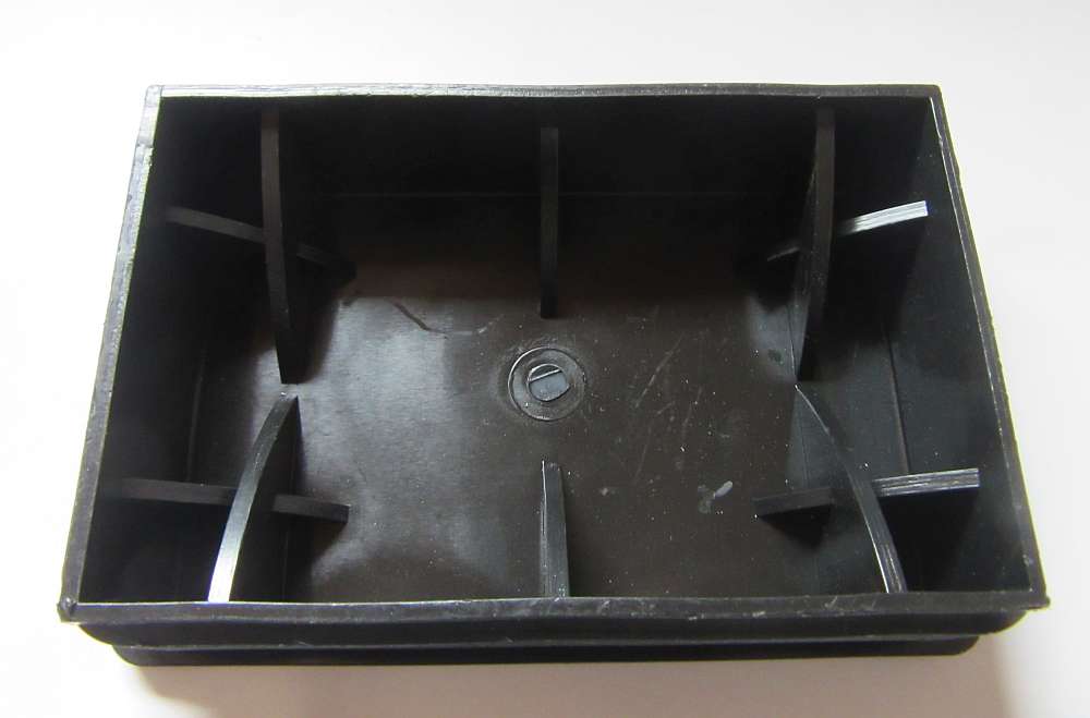 Abdeckkappen Schwarz 120 x 80mm Fußkappen Endkappen PE Lamellenstopfen Kappe