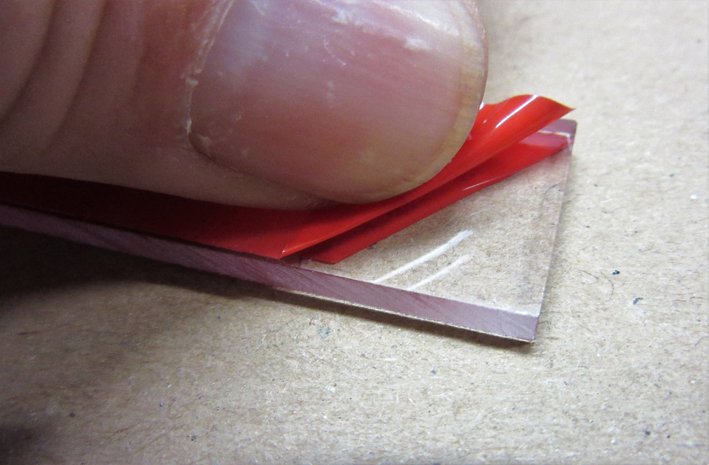 PET-G SIMOLUX Platte 3mm Streifen Zuschnitt 699 x 18mm Kunststoffglas klar