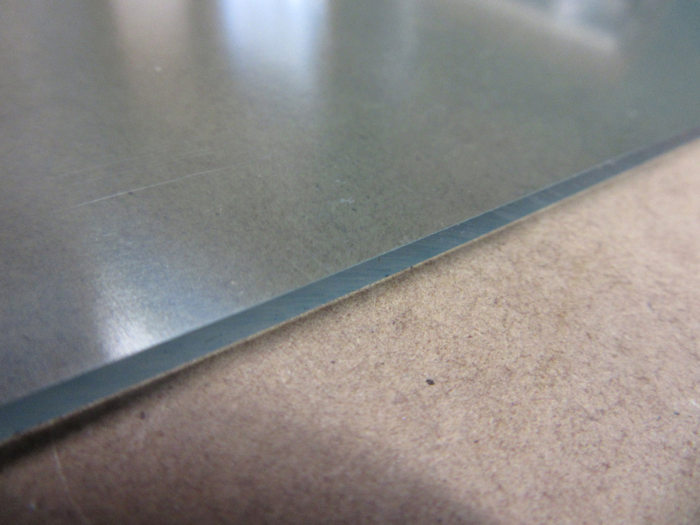 Acryl XT-Platte 2,9mm Softtone Grau 610 x 188mm Kunststoffglas Transparent