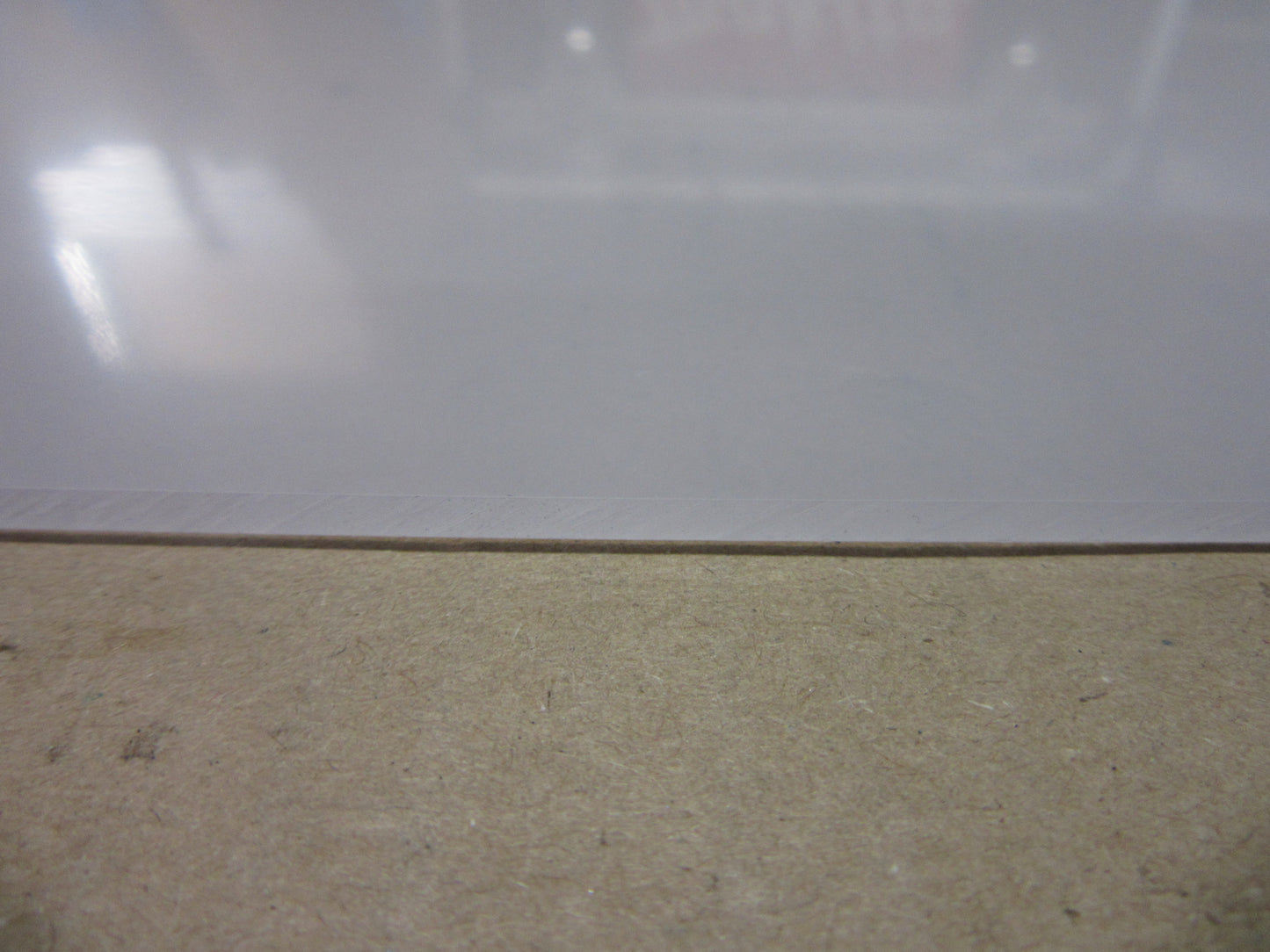 PET-G Lumex® Platte 3mm Zuschnitt 650 x 612mm Kunststoffglas transparent