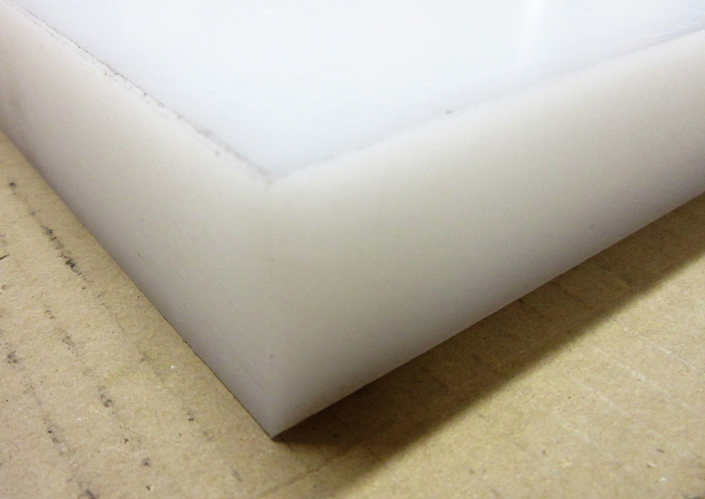 PE HD Platte 30mm 687 x 415mm Natur Vollmaterial Technischer Kunststoff