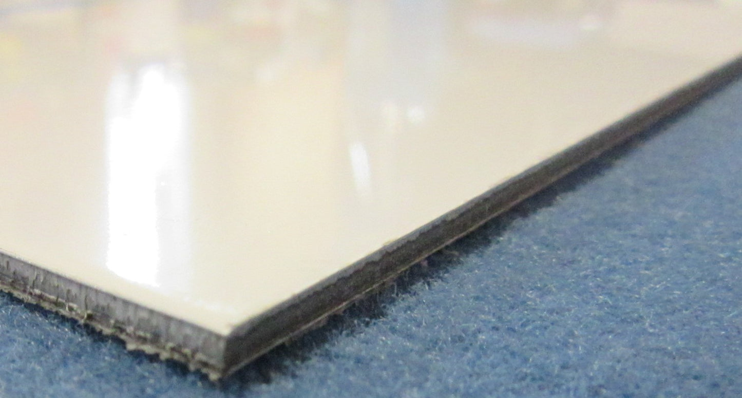 Alu-Verbundplatte 3mm weiß Zuschnitt 1190 x 279mm, Deckschicht 0,3mm DIBOND®