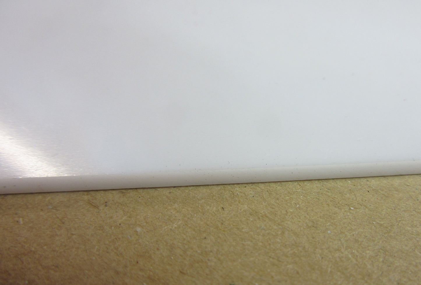 Acryl XT-Platte 2mm Zuschnitt 512 x 135mm 026 Opal weiß PMMA Kunststoffglas