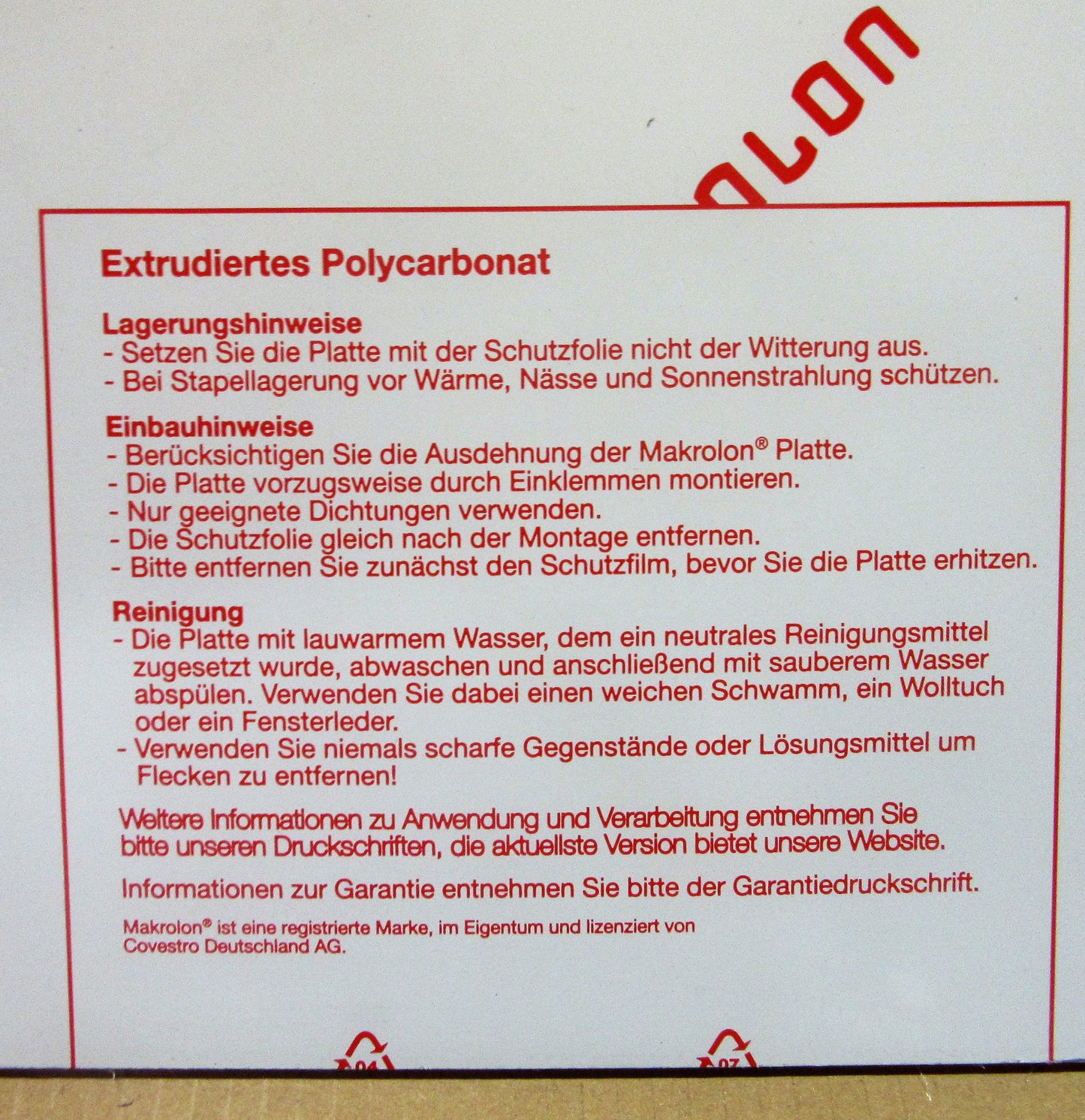 PC Platte 4mm GP 099 klar 1277 x 211mm Polycarbonat Kunststoffglas MAKROLON®