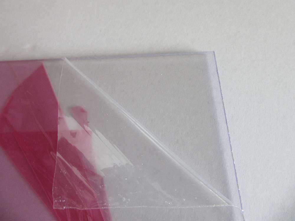 POLYCASA® SAN UVP Platte 4mm Zuschnitt 640 x 154 mm Kunststoffglas UV beschichtet