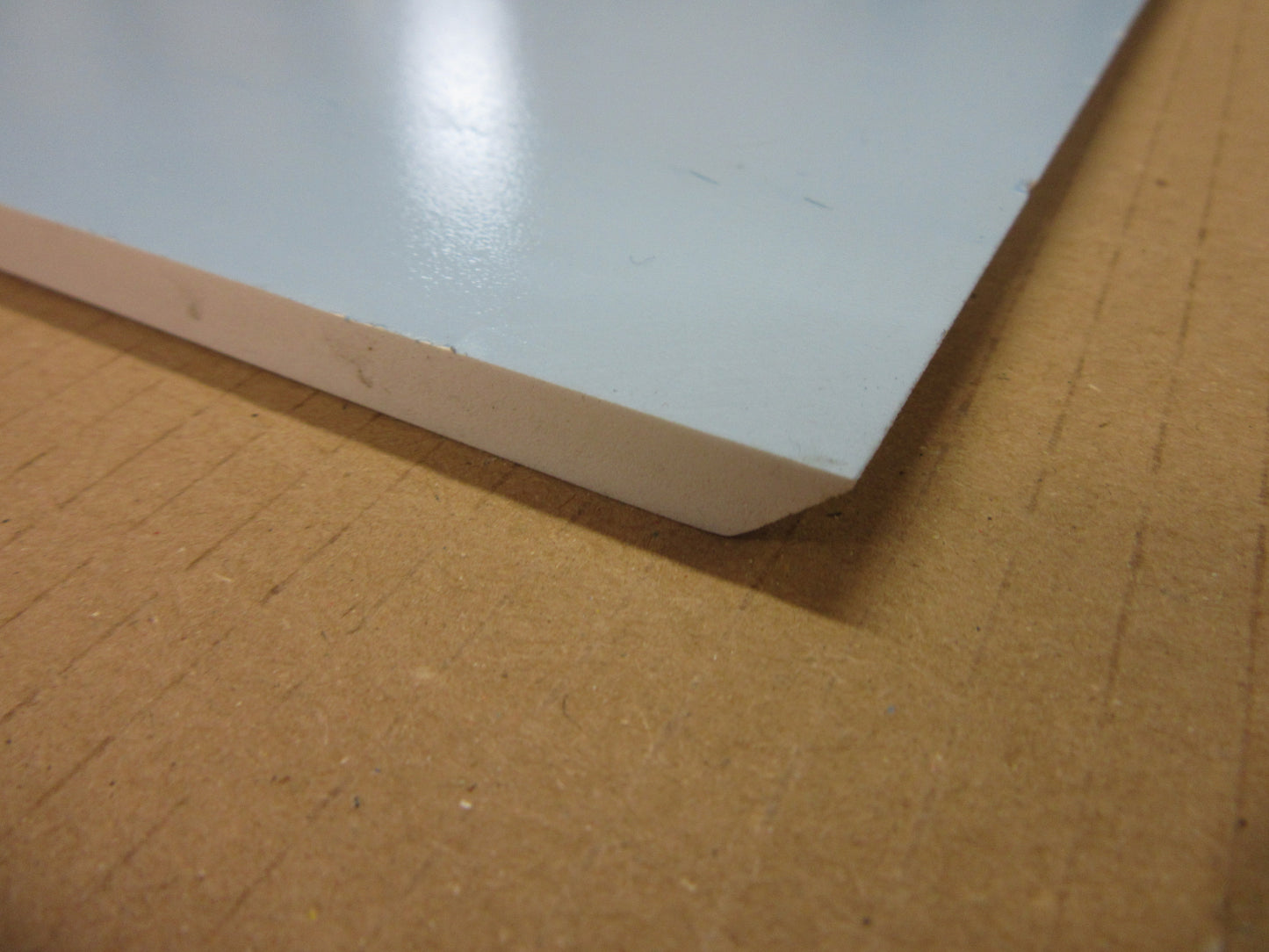 PVC Hartschaumplatte 8mm Zuschnitt weiß 670 x 300 mm - Excel Kunststoff Platte