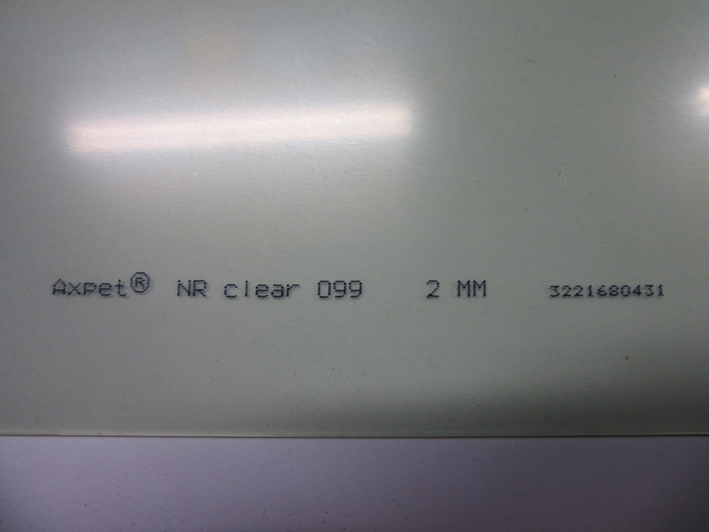 PET-A Platte 2mm Axpet® NR clear 099 Zuschnitt 297 x 215mm Kunststoffplatte
