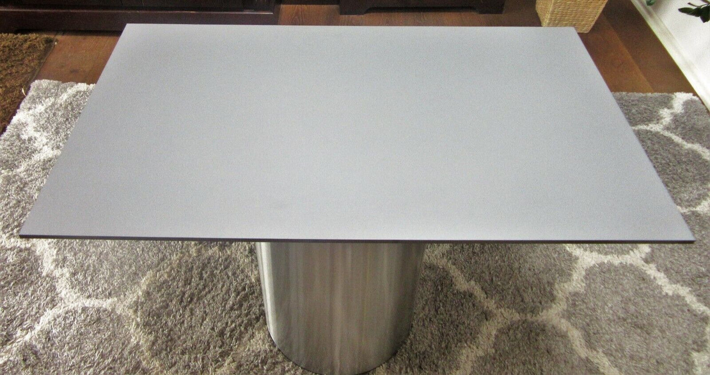 HPL Platte Tischplatte 8mm Mid Grey beidseitig 936 x 530mm TRESPA® Meteon®