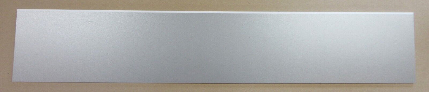 PVC Hartschaumplatte 6mm Zuschnitt Silber lackiert 688 x 128mm Kunststoffplatte