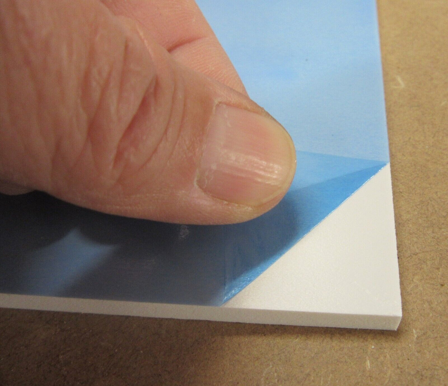 PVC Hartschaumplatte 6mm Zuschnitt weiß 463 x 120mm Kunststoff Platte