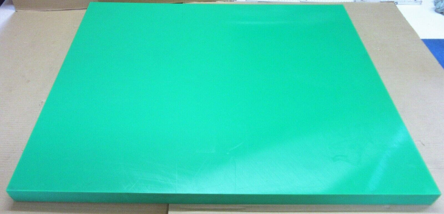 PE HD-1000 UHMW Platte 40mm Grün 850 x 725mm Vollmaterial Techn. Kunststoff