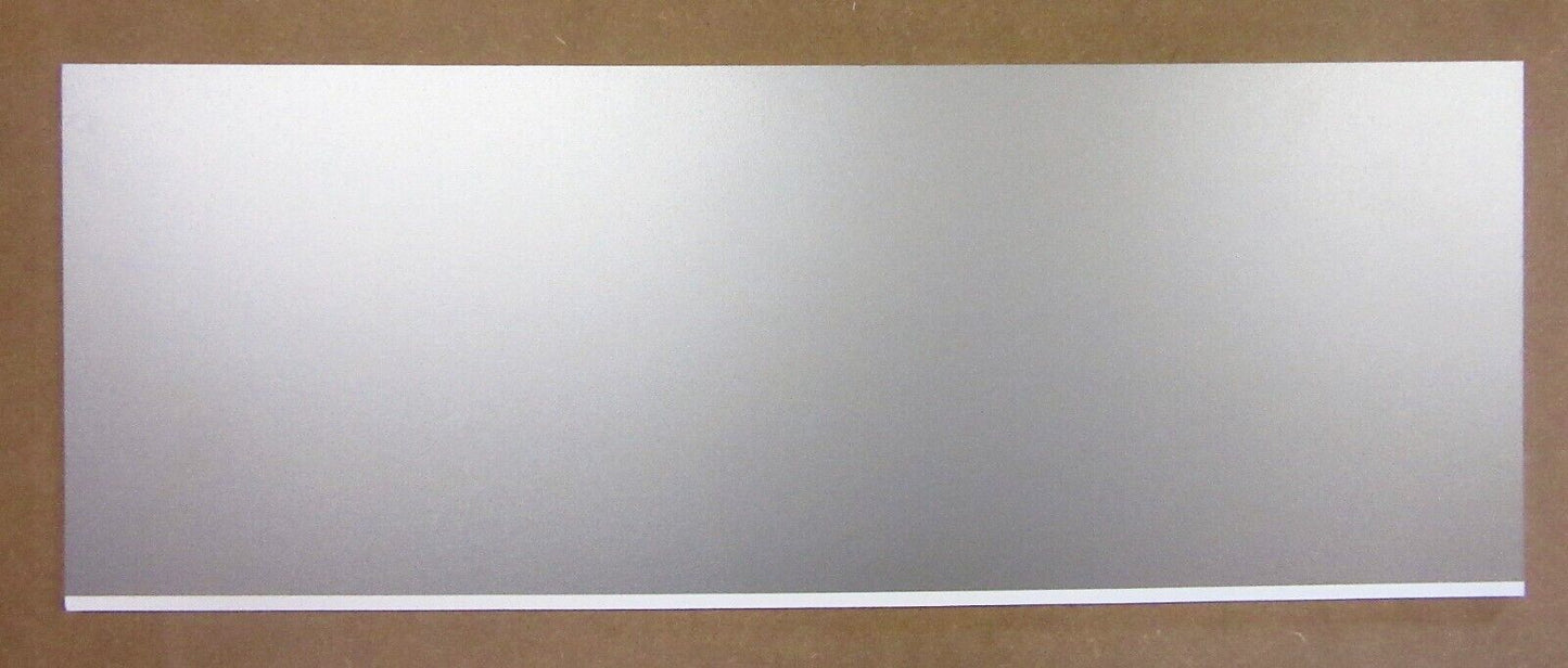 PVC Hartschaumplatte 6mm Zuschnitt Silber lackiert 688 x 255mm - Kunststoffplatte