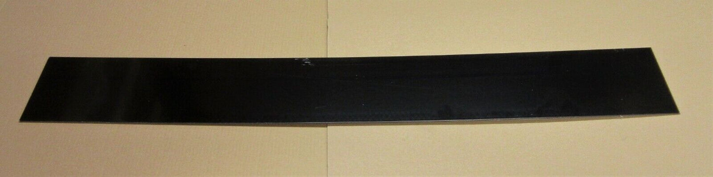 Alu-Verbundplatte 3mm Zuschnitt 1227 x 163mm Deckschicht 0,3mm in Schwarz glänzend