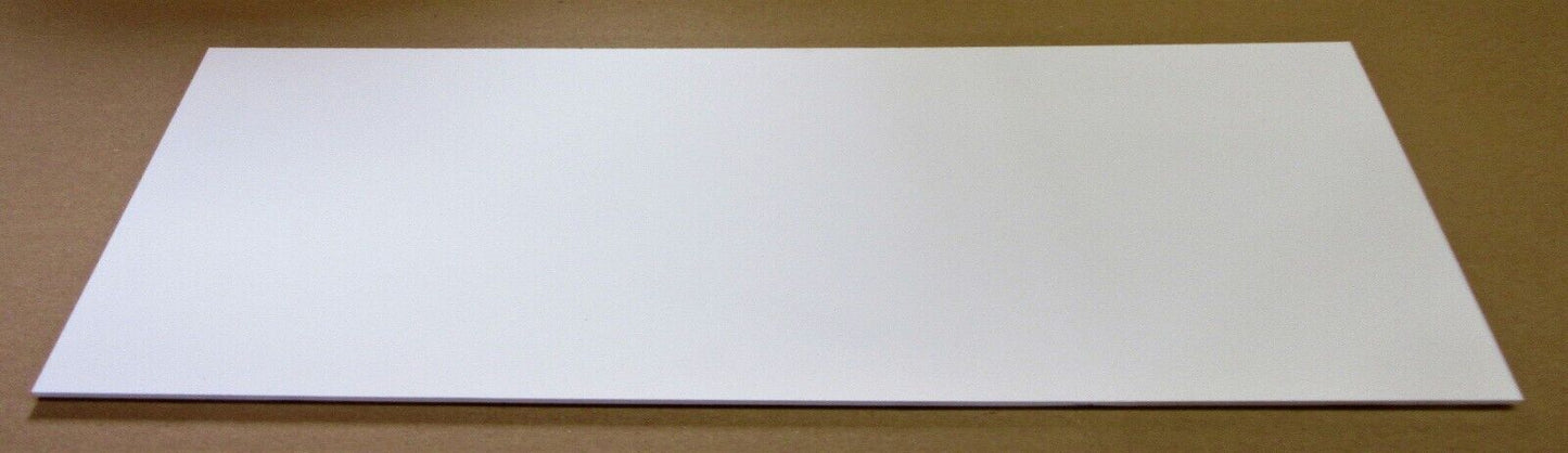 PVC Hartschaumplatte 6mm Zuschnitt weiß 490 x 214mm - Kunststoff Platte