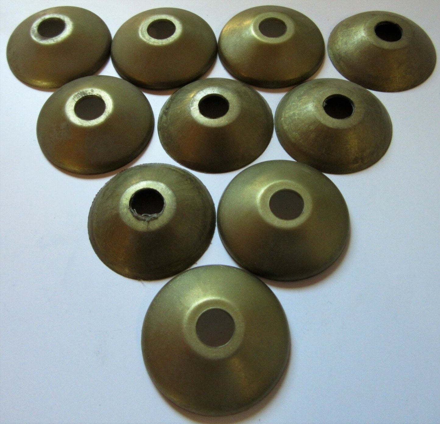 Rosette 40mm, Loch 10mm Kunststoff Gold – Rund