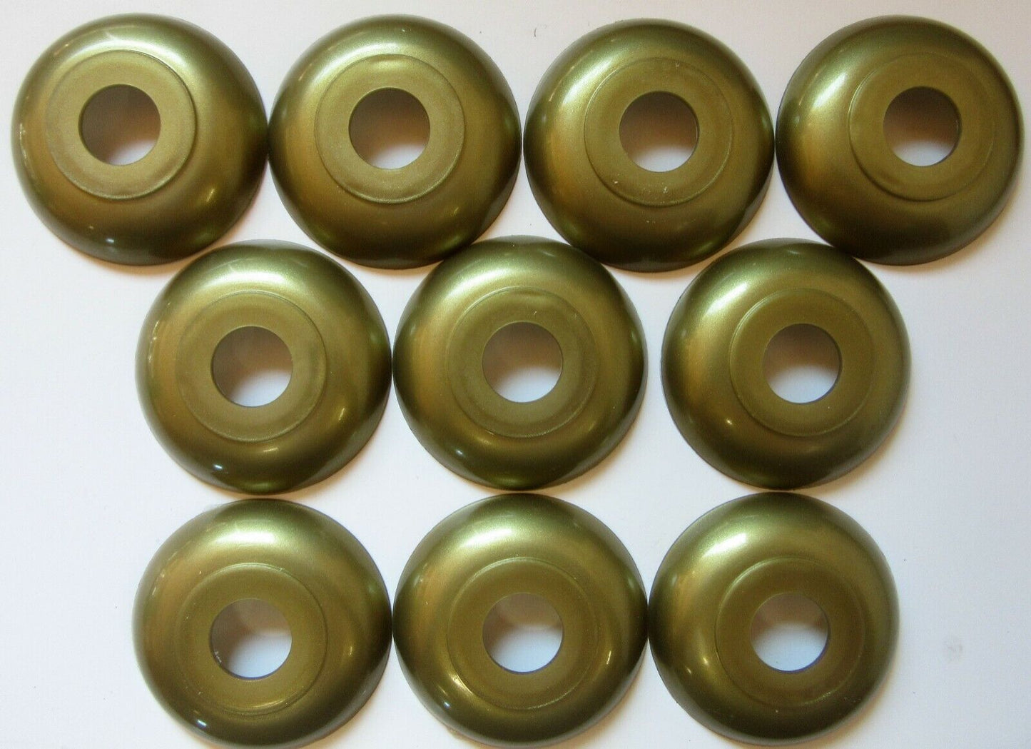 Rosette 60mm, Loch 18mm Kunststoff Gold – Rund