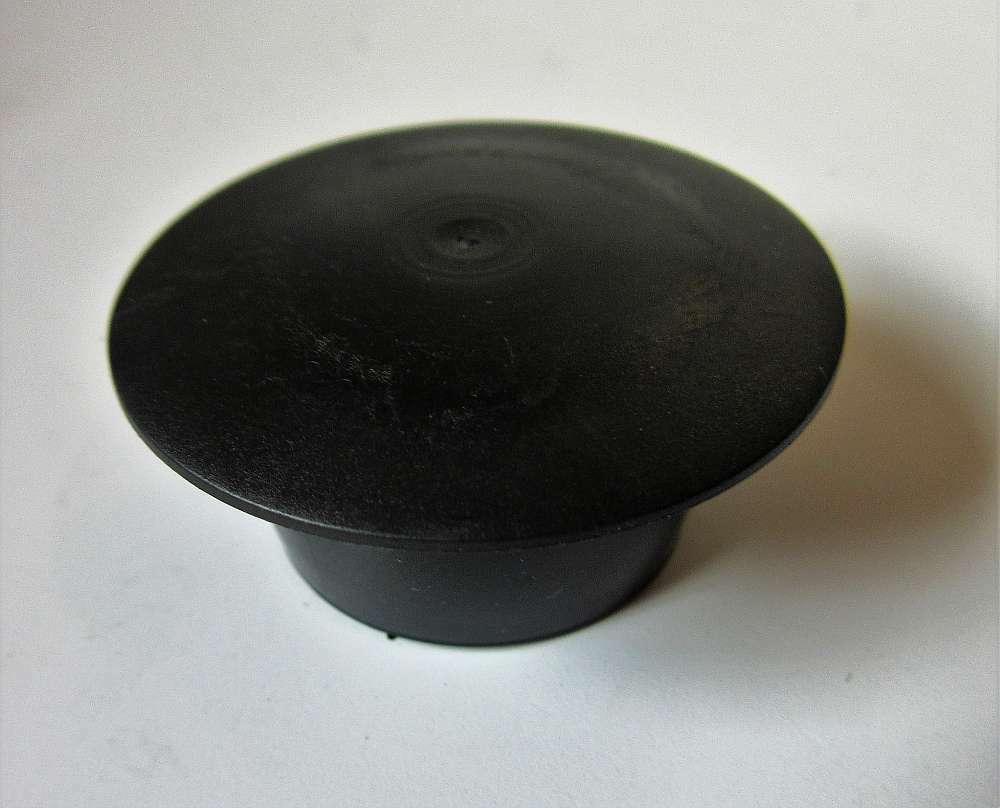 Blindstopfen KB246 25mm Schwarz Kunststoff - Kopf:36mm - Höhe: 16,5mm