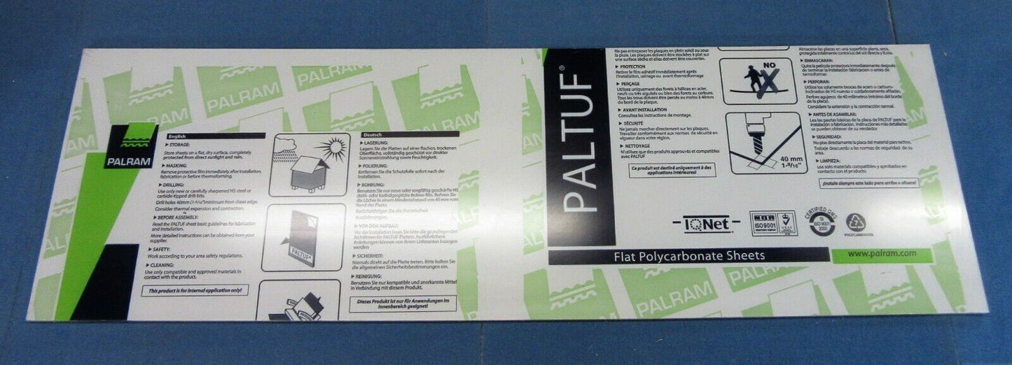 PC Platte 6mm Zuschnitt 1022 x 324mm Kunststoffglas klar Polycarbonat