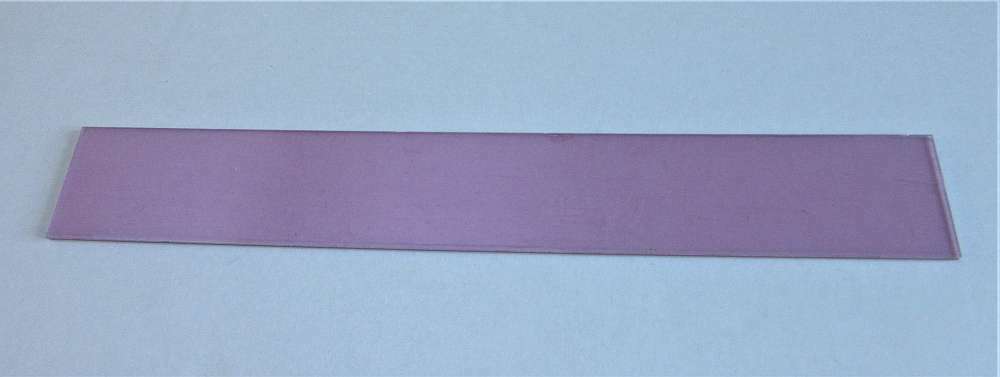 POLYCASA® SAN UVP Platte 4mm Zuschnitt 640 x 79mm Kunststoffglas UV beschichtet