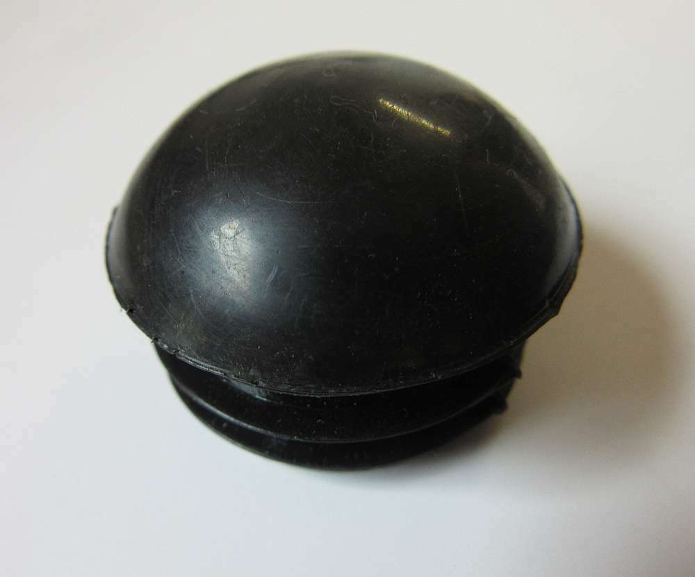 Abdeckkappen Schwarz 34mm, rund, Fußkappen, Endkappen, Lamellenstopfen, Kappe
