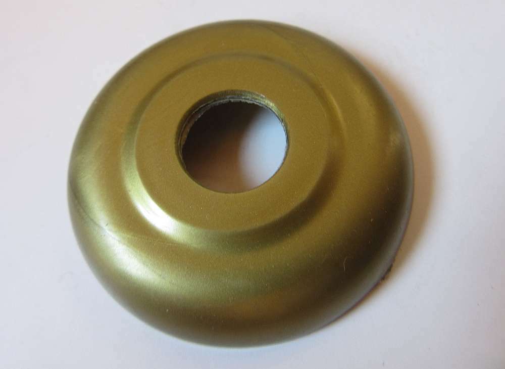 Rosetten 50mm, Loch 16mm Kunststoff Gold – Rund