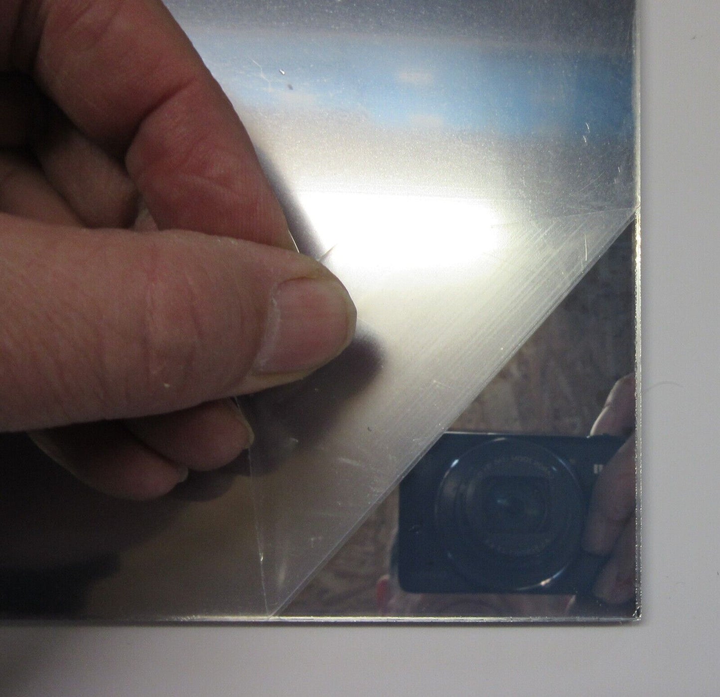 Verspiegeltes Acrylglas 4mm Zuschnitt 425 x 410mm Kunststoffglas Acrylglas
