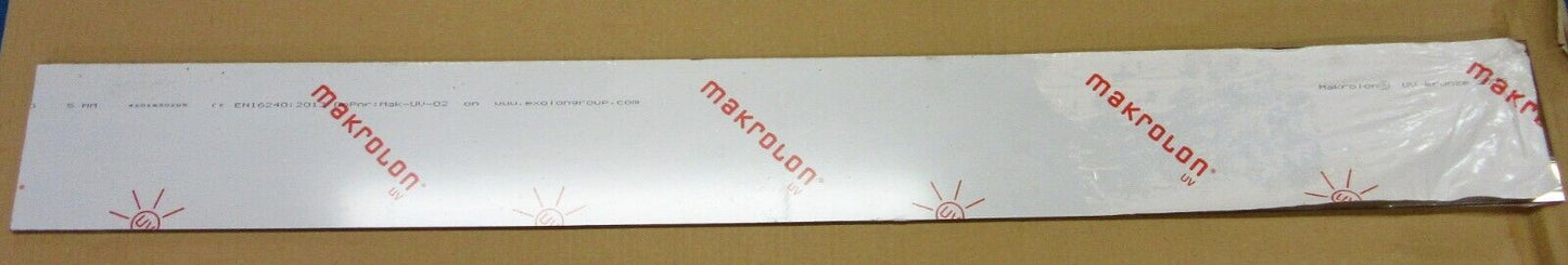 PC UV Platte 5mm Zuschnitt 1095 x 125mm MAKROLON® UV Bronze 2850 Polycarbonat