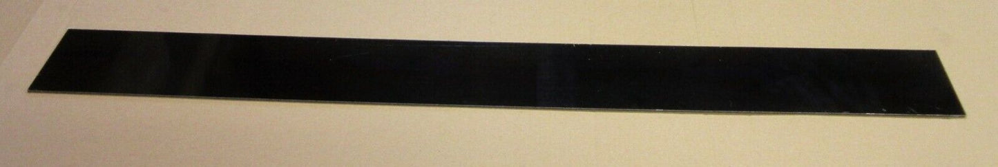 Alu-Verbundplatte 3mm Zuschnitt 650 x 55mm Deckschicht 0,3mm in Schwarz glänzend