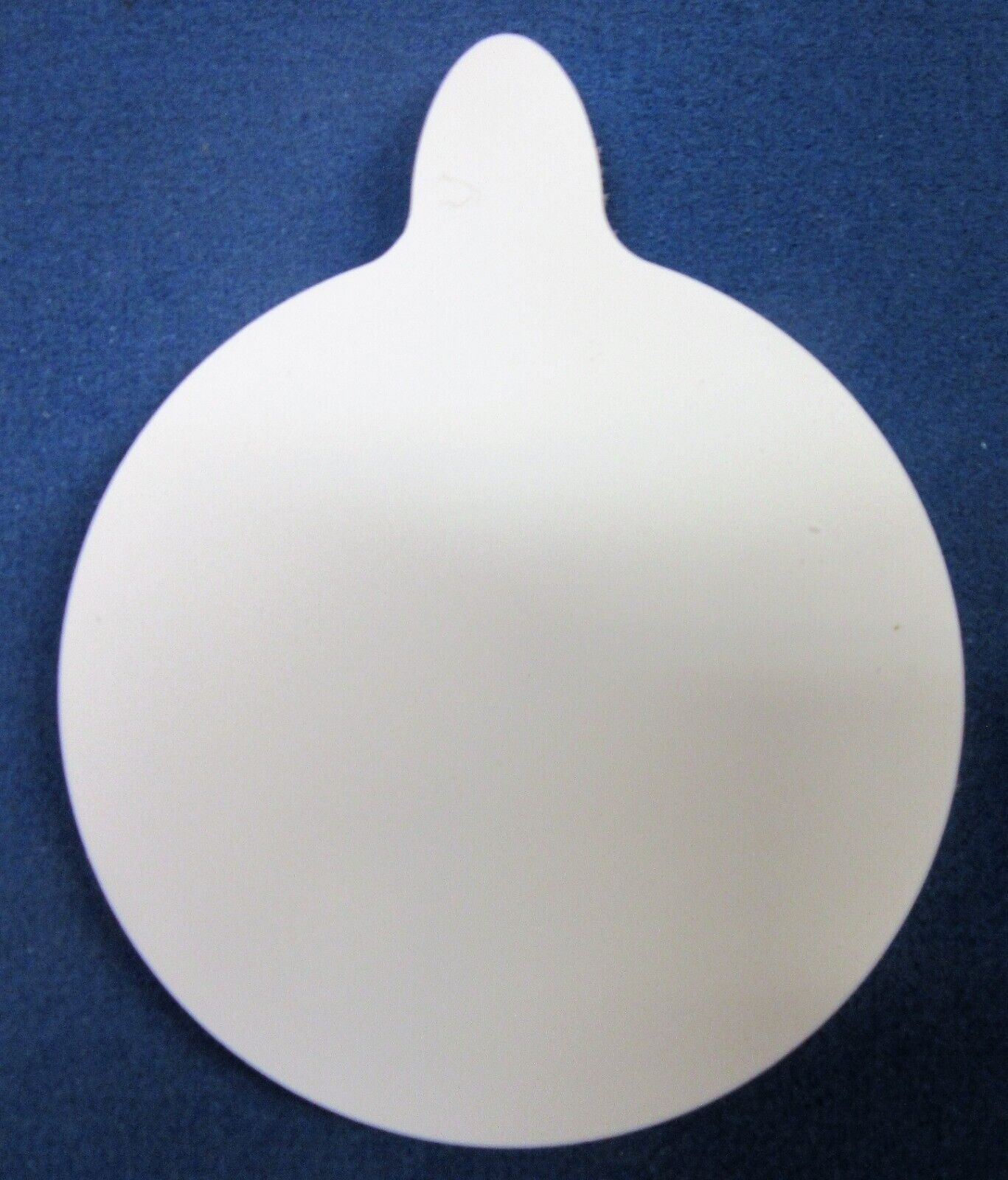 PVC Hartschaumplatte 10mm Zuschnitt Weiß Kreis 91mm mit Ausbuchtung Kunststoff
