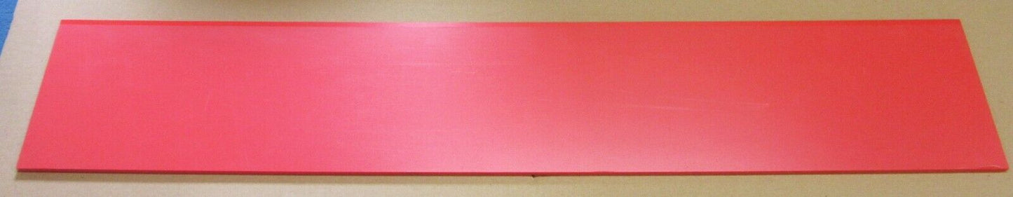PVC Hartschaumplatte 6mm Zuschnitt rot 957 x 165mm - Simopor S Kunststoff Platte