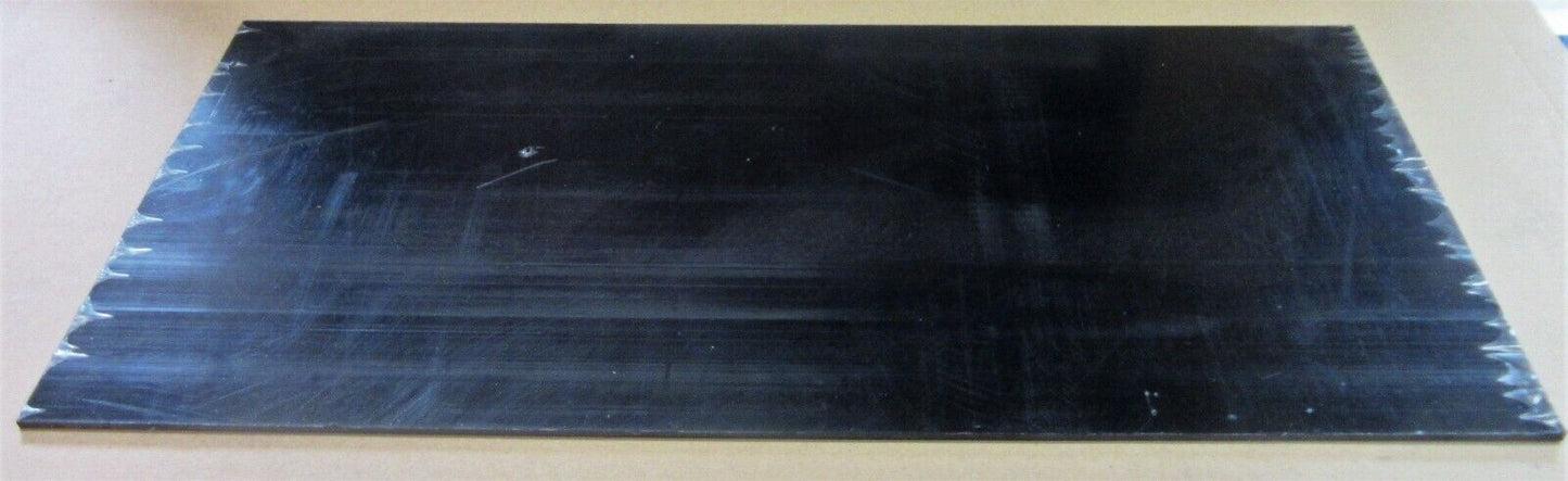 PVC-CAW Platte 6mm Schwarz Zuschnitt 838 x 376mm Technischer Kunststoff
