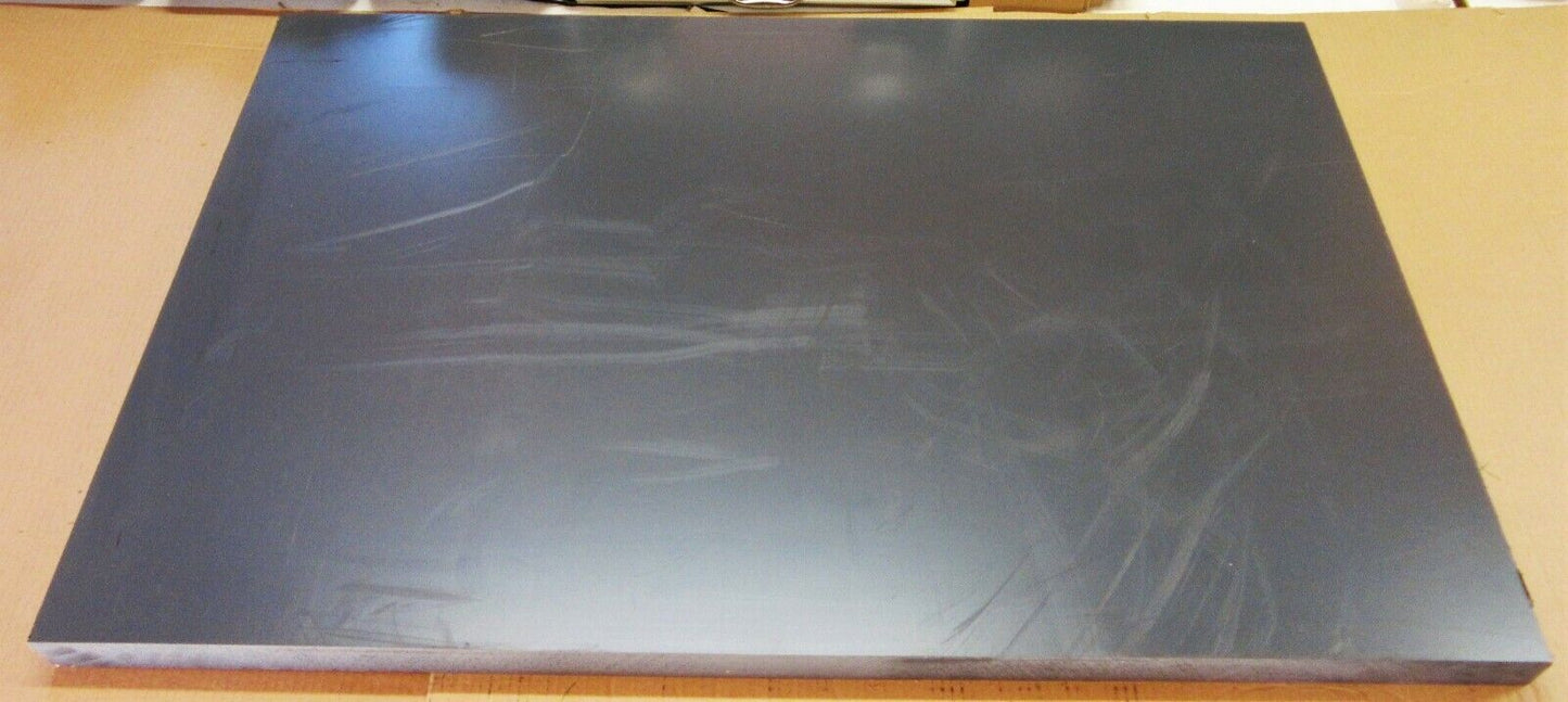 PVC-U CAW Platte 40mm Dunkelgrau Zuschnitt 999 x 649mm Technischer Kunststoff