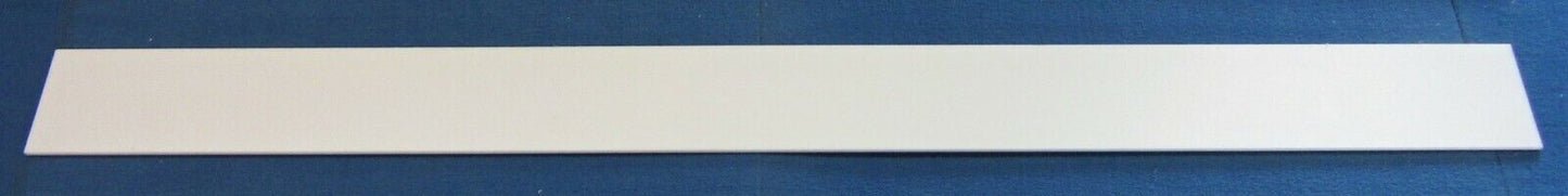 Acryl XT Platte 3mm Zuschnitt 1225 x 72mm Kunststoffglas, Weiß, Acrylglas