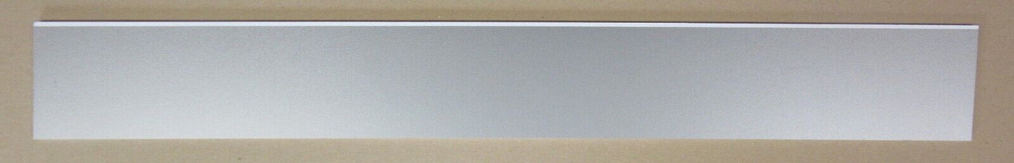 PVC Hartschaumplatte 6mm Zuschnitt Silber lackiert 755 x 92mm - Kunststoffplatte