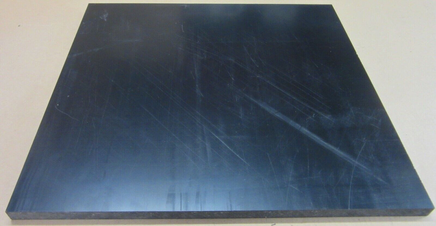 PVC-CAW Platte 20mm Schwarz Zuschnitt 520 x 485mm Technischer Kunststoff