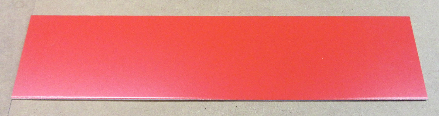 PVC Hartschaumplatte 3mm Streifen weiß 500 x 123mm - Kunststoff Platte SIMOPOR S