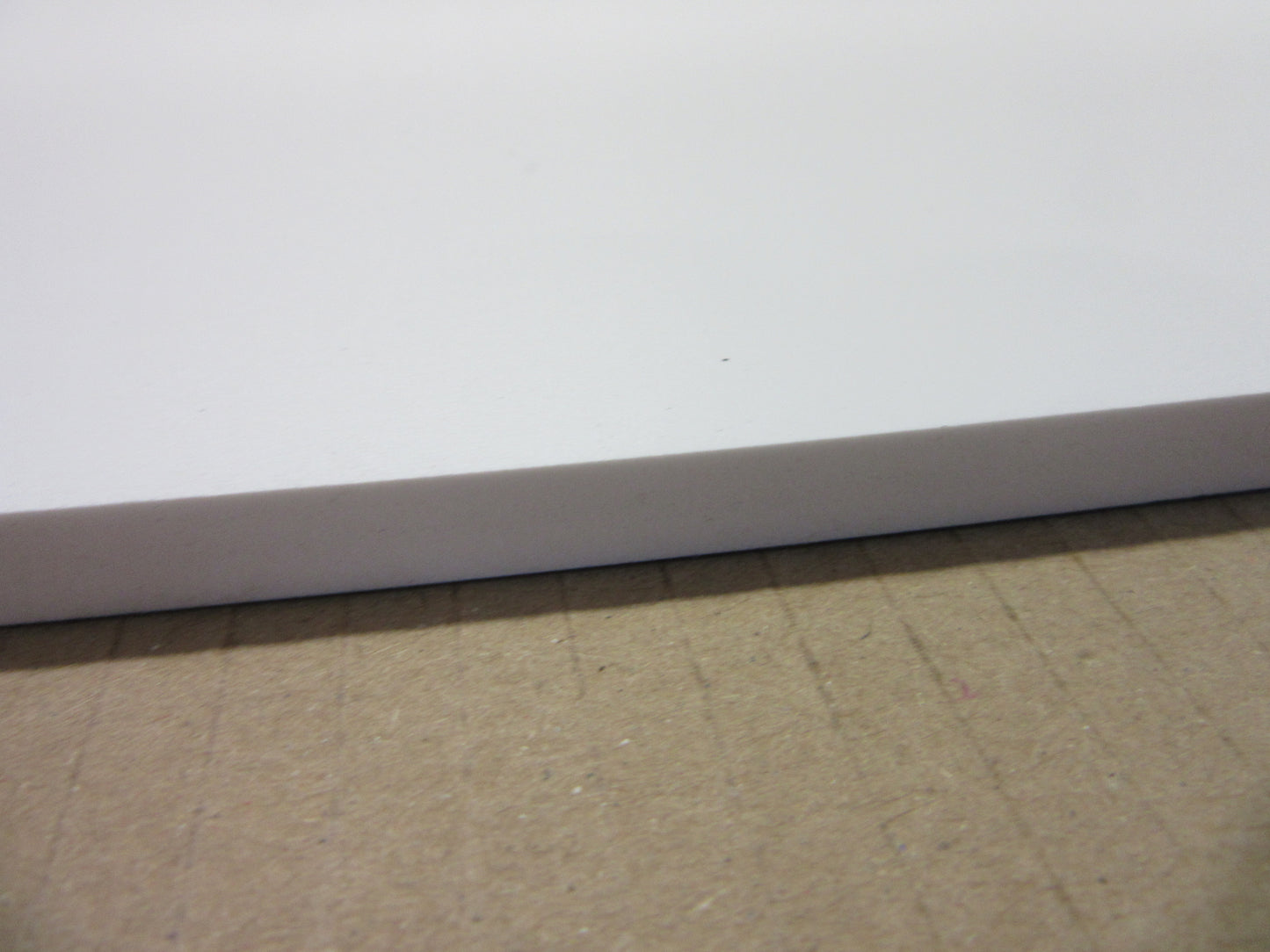 PVC Hartschaumplatte 8mm Zuschnitt weiß 670 x 300 mm - Excel Kunststoff Platte