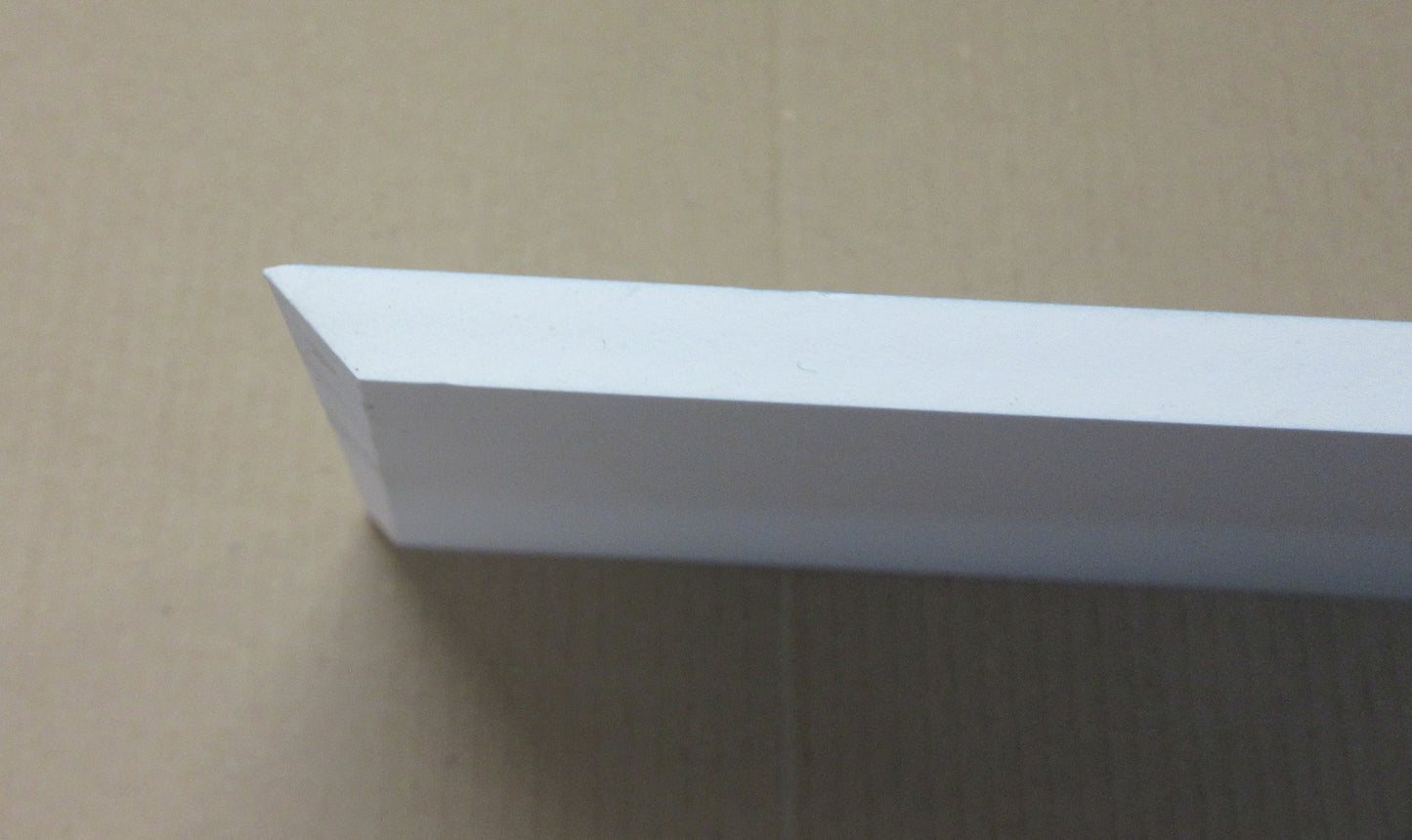 PVC Hartschaumplatte 8mm Zuschnitt weiß 670 x 300 mm - Excel Kunststoff Platte
