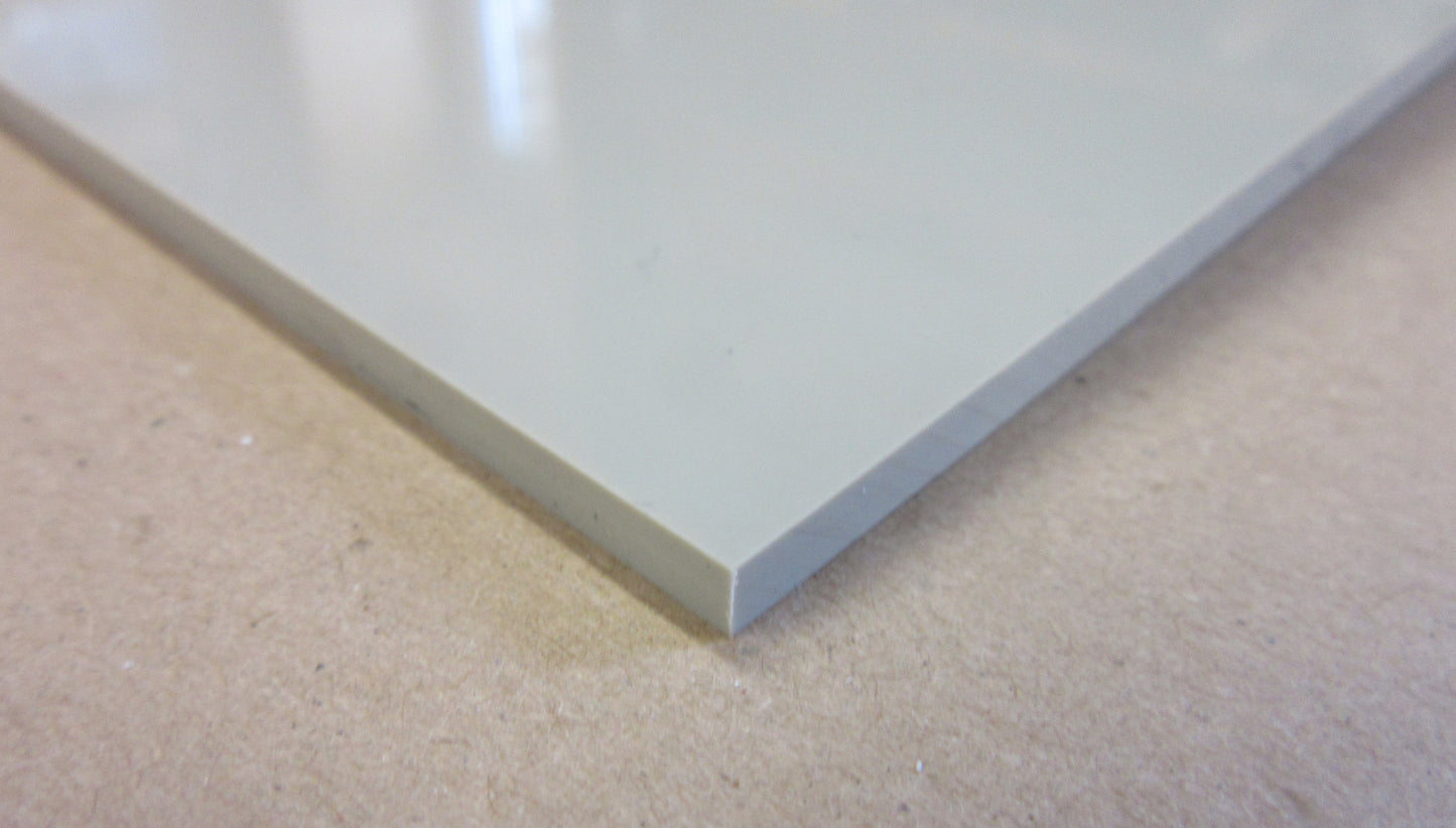 PP-H AlphaPlus® Platte 4mm Grau 740 x 548mm Vollmaterial Kunststoff