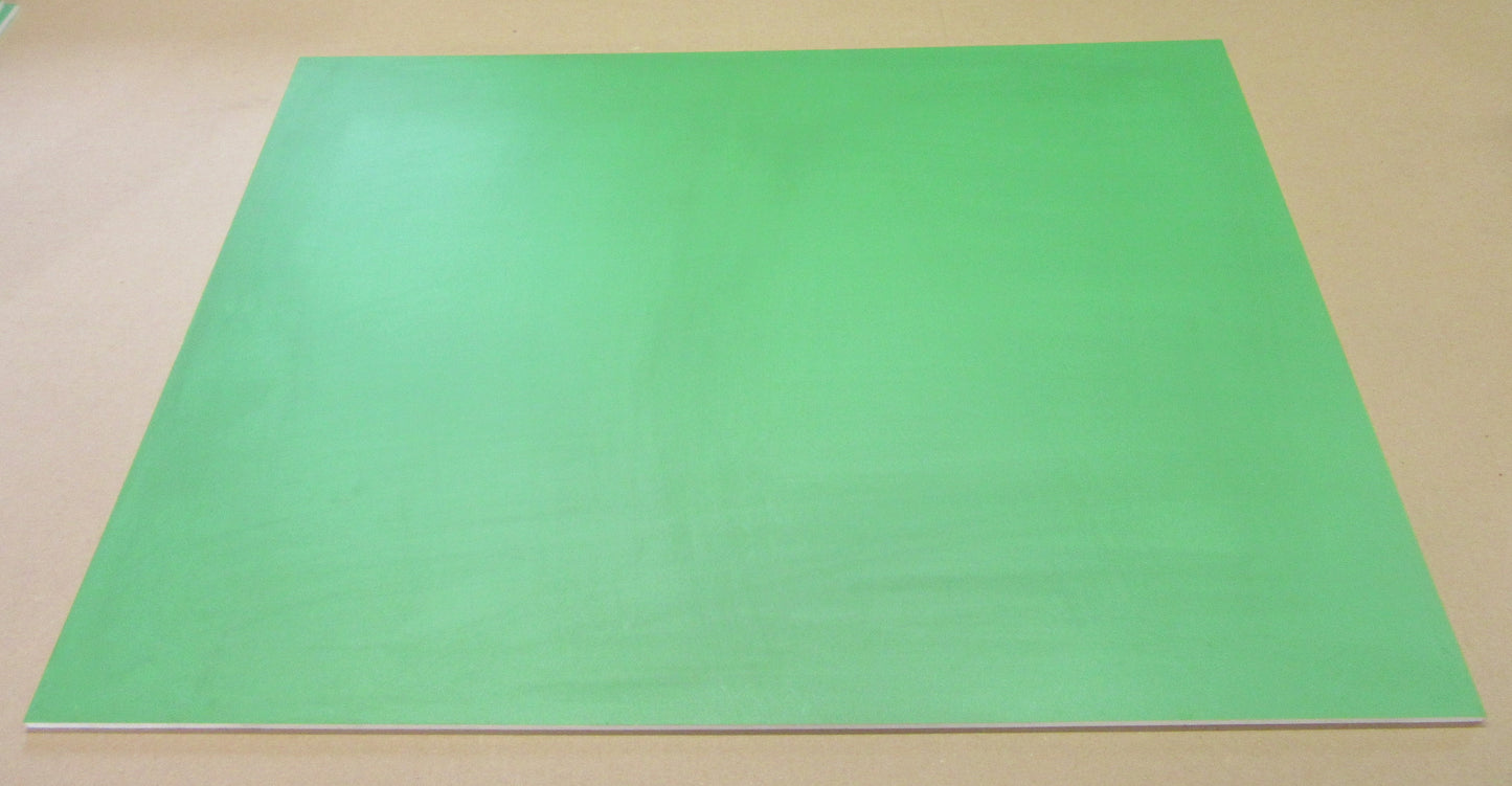 PVC Hartschaumplatte 6mm Zuschnitt grün lackiert 685 x 512mm - Simopor S Kunststoff Platte