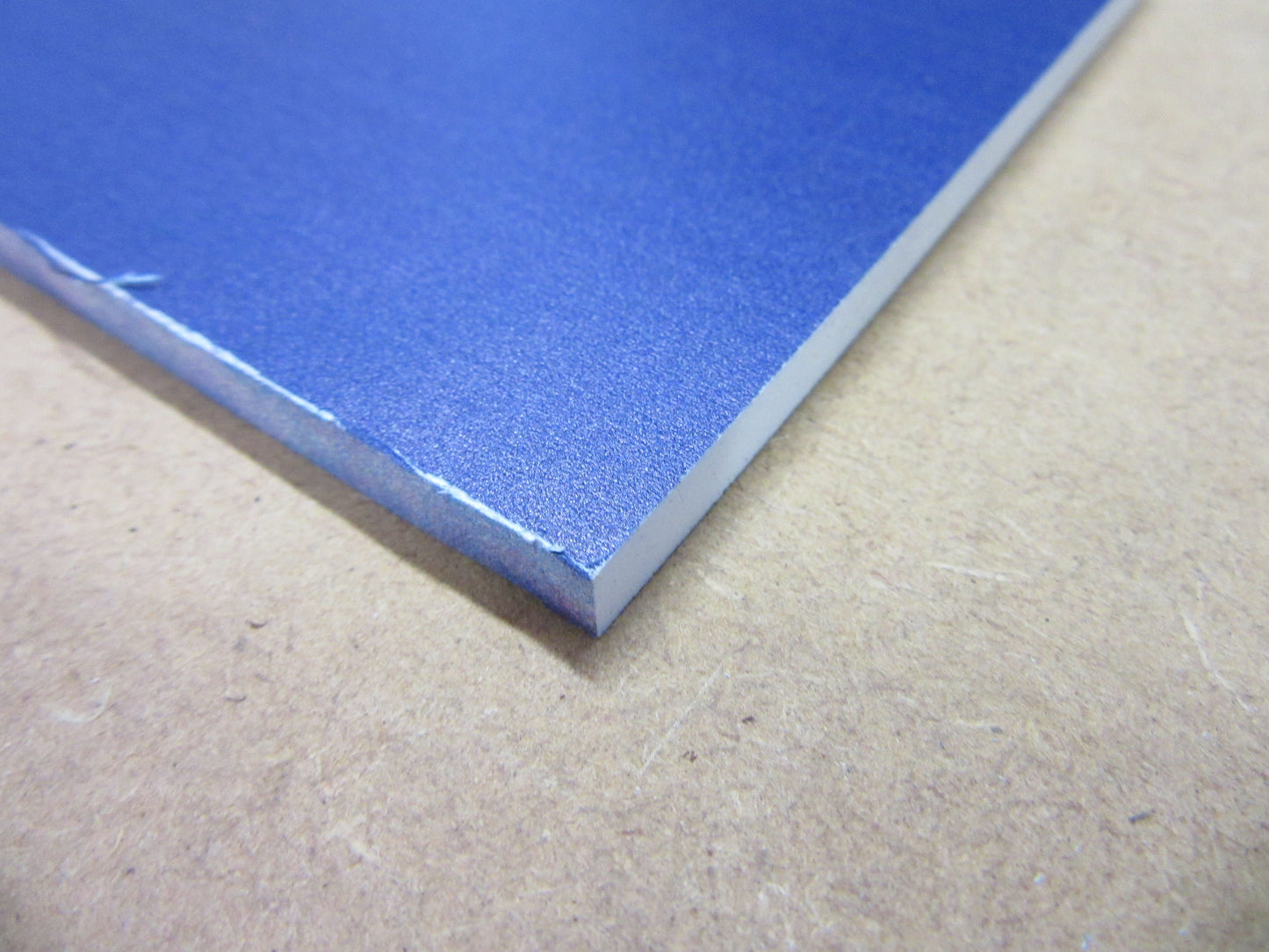 PVC Hartschaumplatte 6mm Zuschnitt Dunkelblau lackiert 495 x 117mm Kunststoffplatte