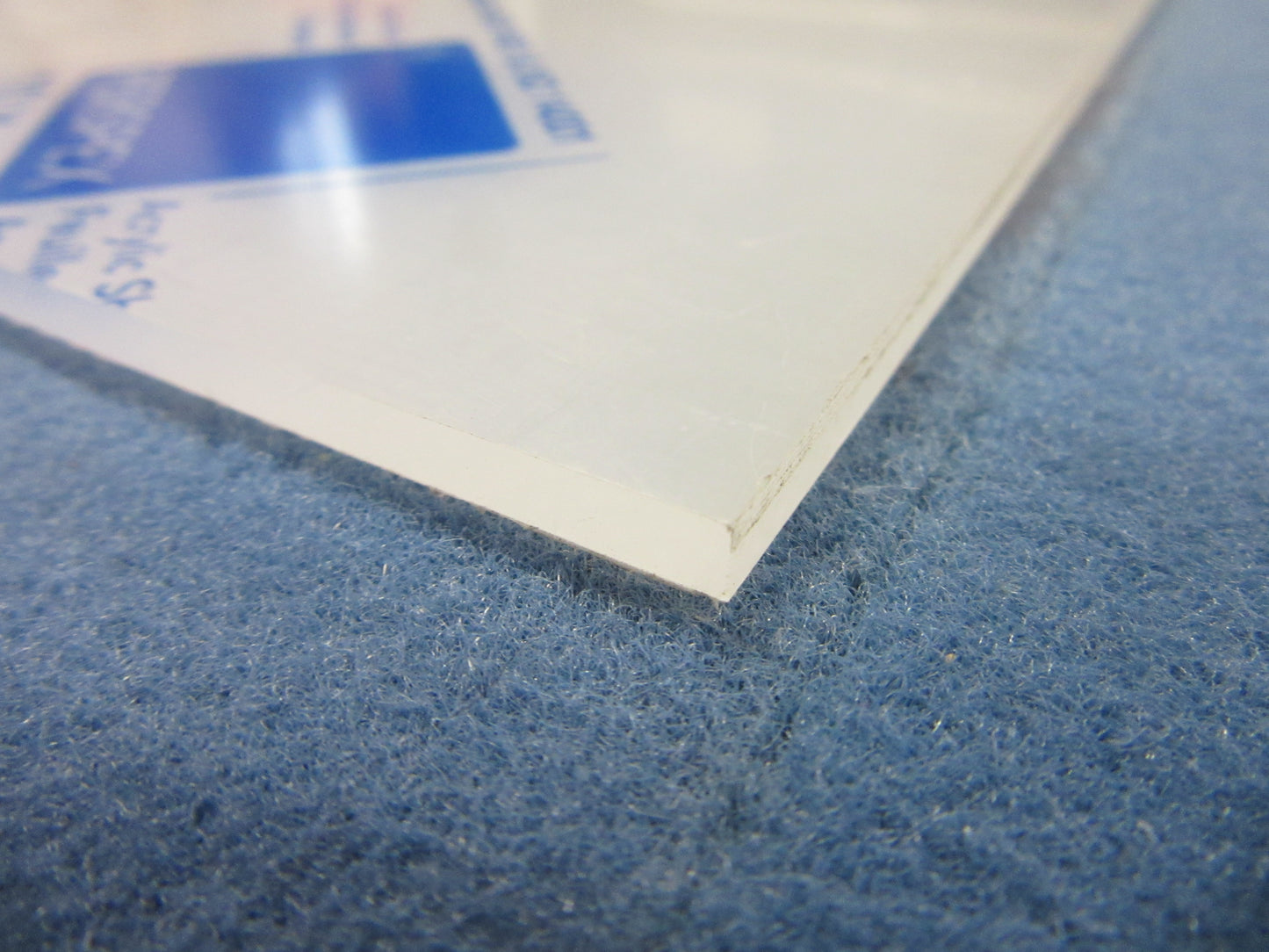 Acryl GS-Platte 4mm Zuschnitt 883 x 202mm Frost farblos Kunststoffglas Acrylglas