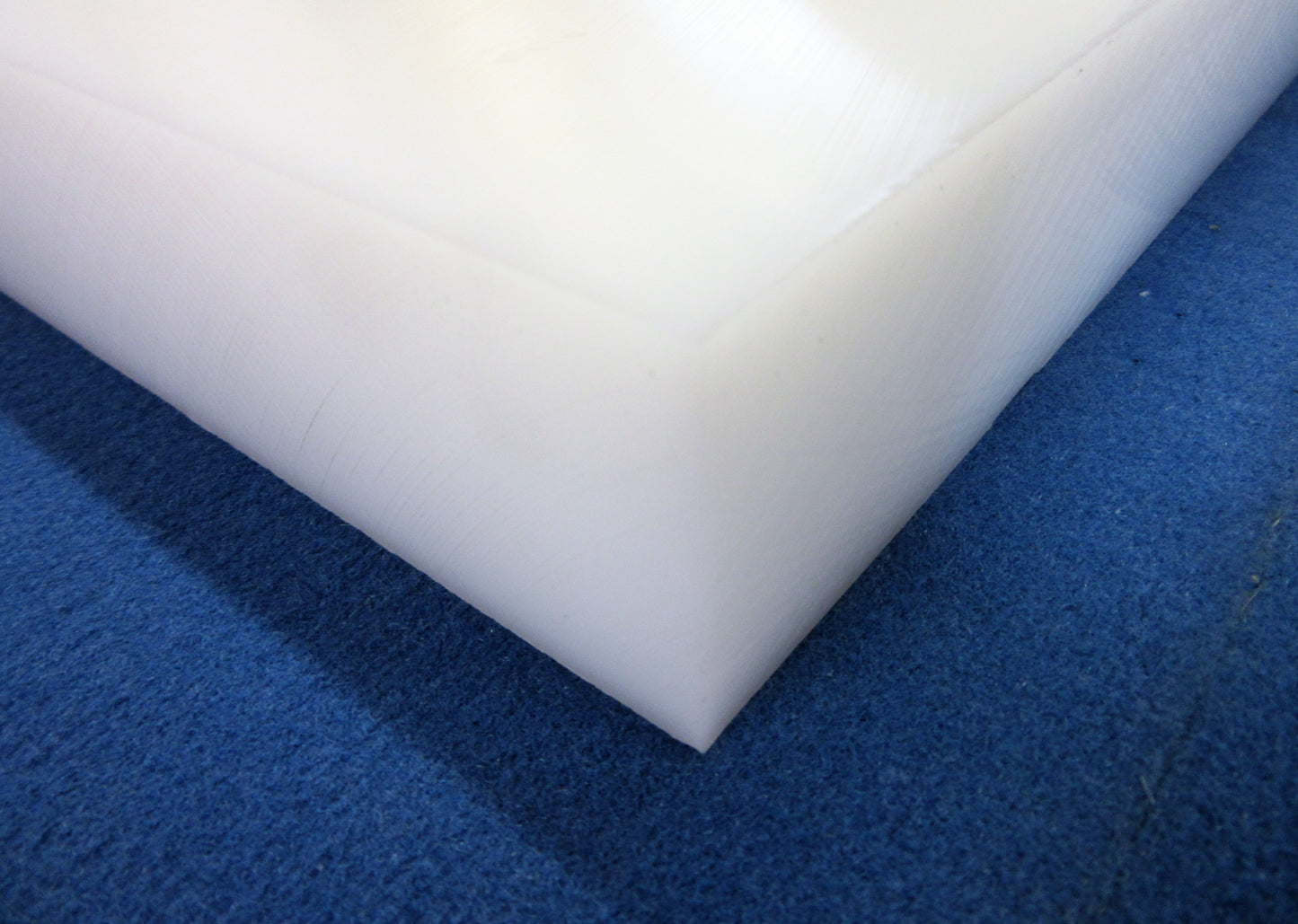 PE HD-1000 UHMW Platte 50mm 1053 x 296mm Natur Vollmaterial Techn. Kunststoff