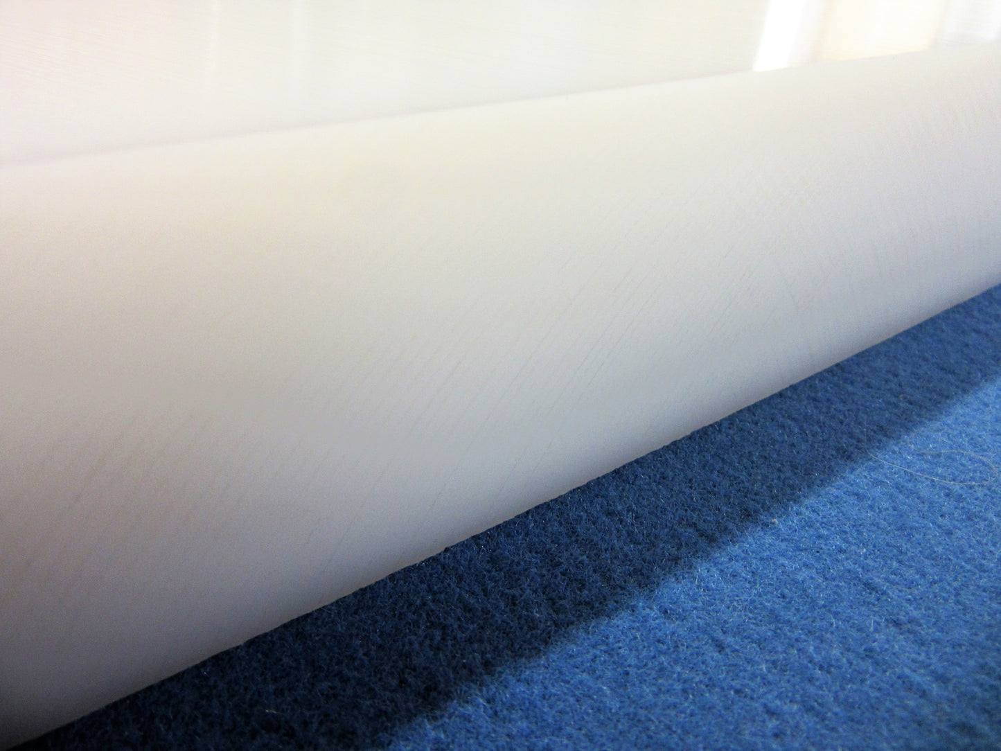 PE HD-1000 UHMW Platte 50mm 1053 x 296mm Natur Vollmaterial Techn. Kunststoff