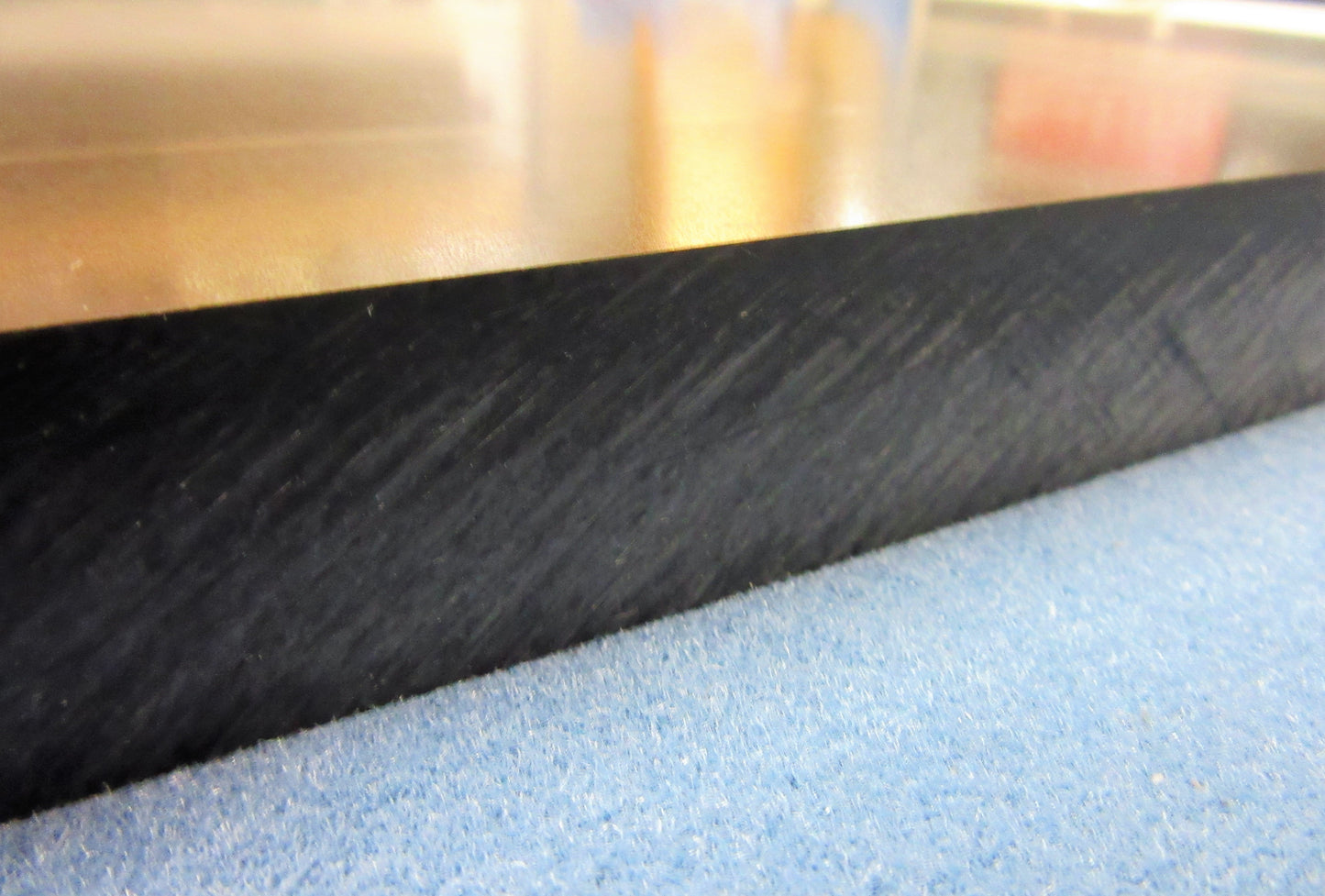 POM-C-Platte 25mm Schwarz Zuschnitt 822 x 395mm Vollmaterial Techn. Kunststoff
