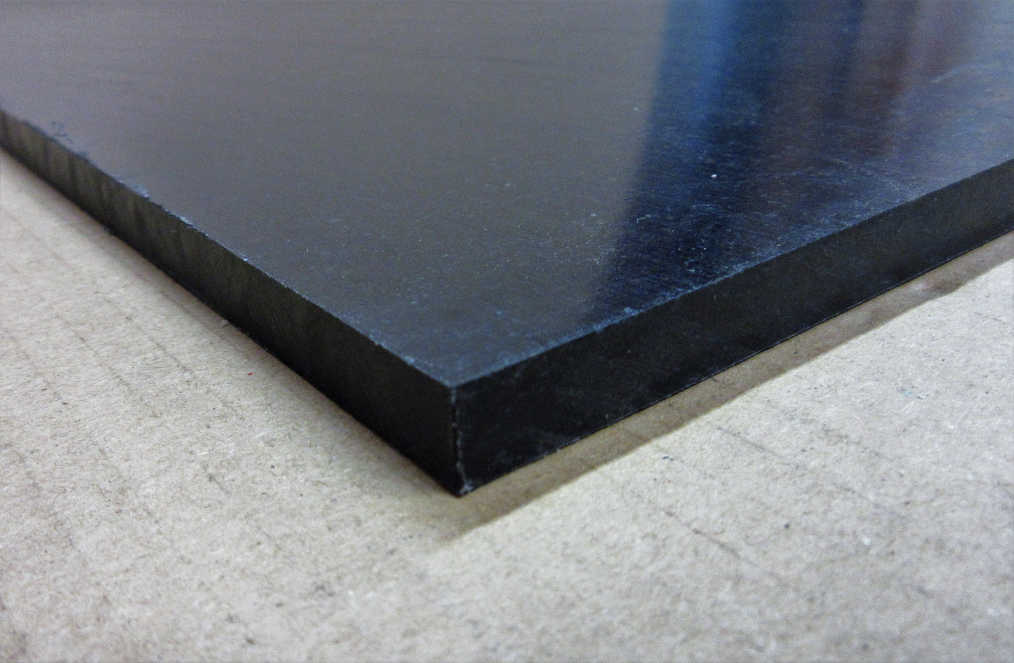 PE HD-1000 UHMW Regenerat Platte 12mm 1266 x 504mm Schwarz Vollmaterial