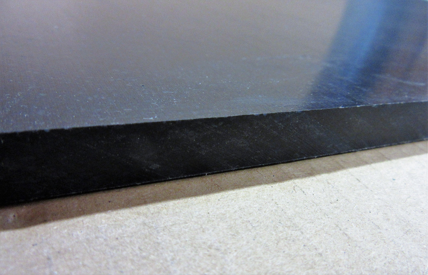 PE HD-1000 UHMW Regenerat Platte 12mm 1266 x 504mm Schwarz Vollmaterial