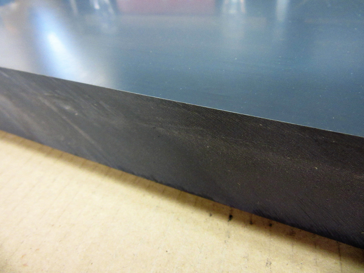 PVC-U CAW Platte 40mm Dunkelgrau Zuschnitt 636 x 481mm Technischer Kunststoff