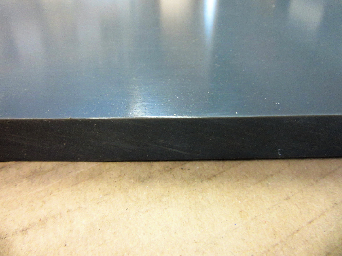 PVC-U CAW Platte 15mm Dunkelgrau Zuschnitt 828 x 560mm Technischer Kunststoff